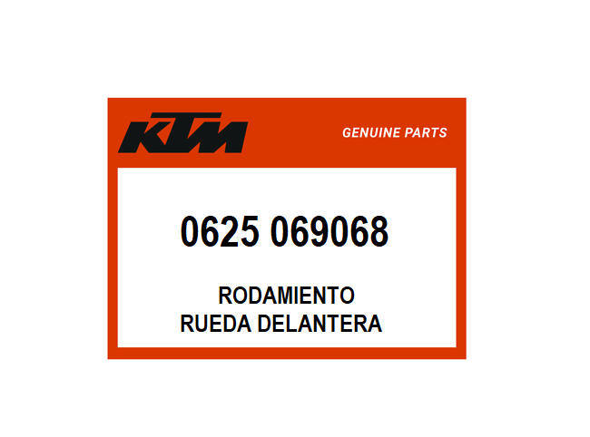 Rodamiento 6906 Rueda Delantera- KTM/HQV