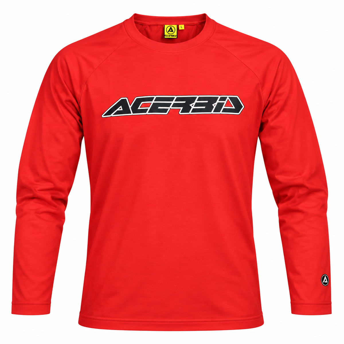 Polera Acerbis Corporativa Manga Larga Roja