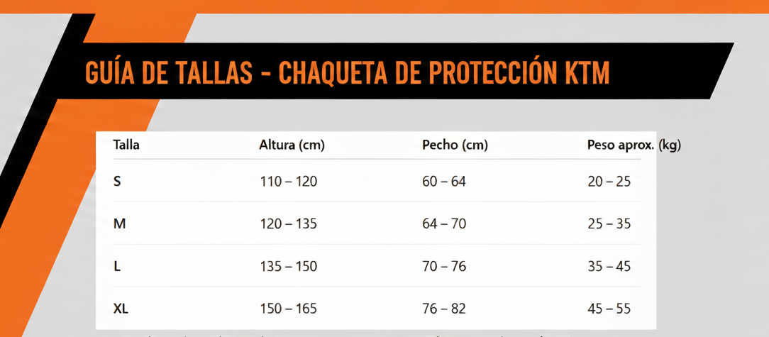 Chaqueta de protección KTM juvenil bionic plus