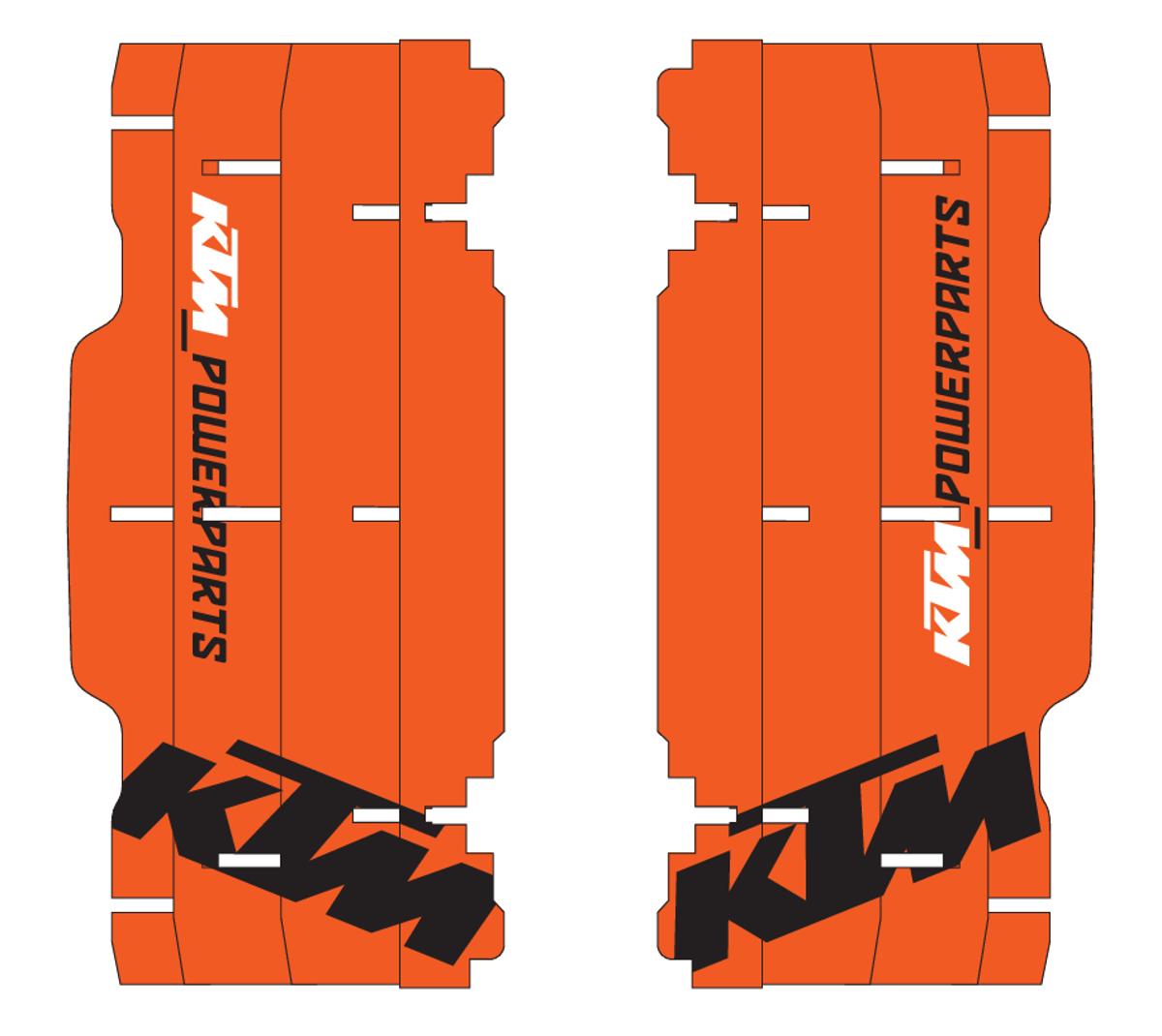 Etiqueta Protector Radiador KTM