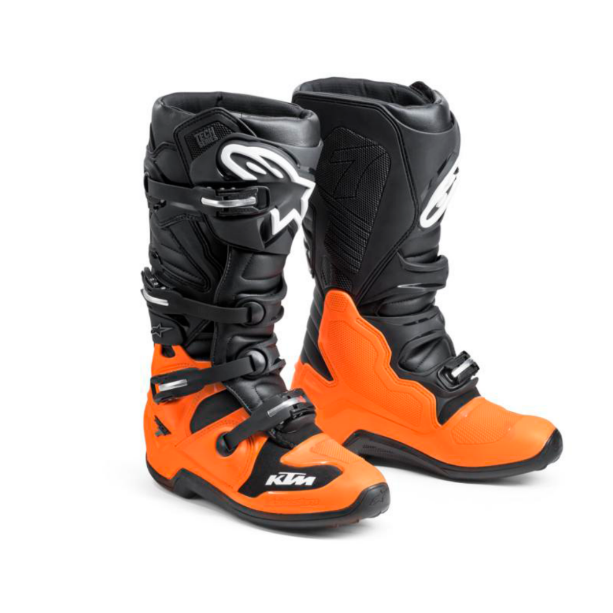 Descubre las Botas alpinestars tech 7 mx: Innovación todoterreno con microfibra resistente, protección TPU y diseño exclusivo KTM. ¡Supera tus límites!