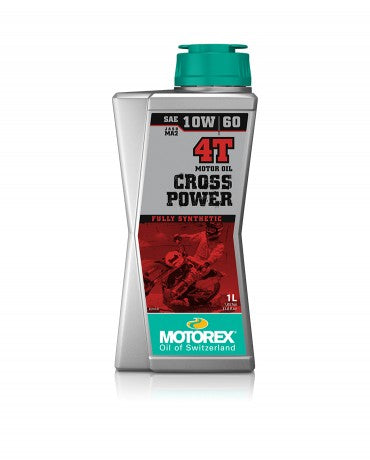 ACEITE DE MOTOR 4T- MOTOREX  CROSS POWER SAE 10W 60 BOTELLA 1 L