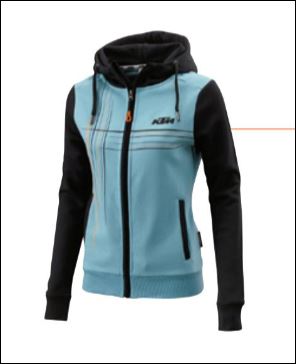 Polerón con cierre niña stripe