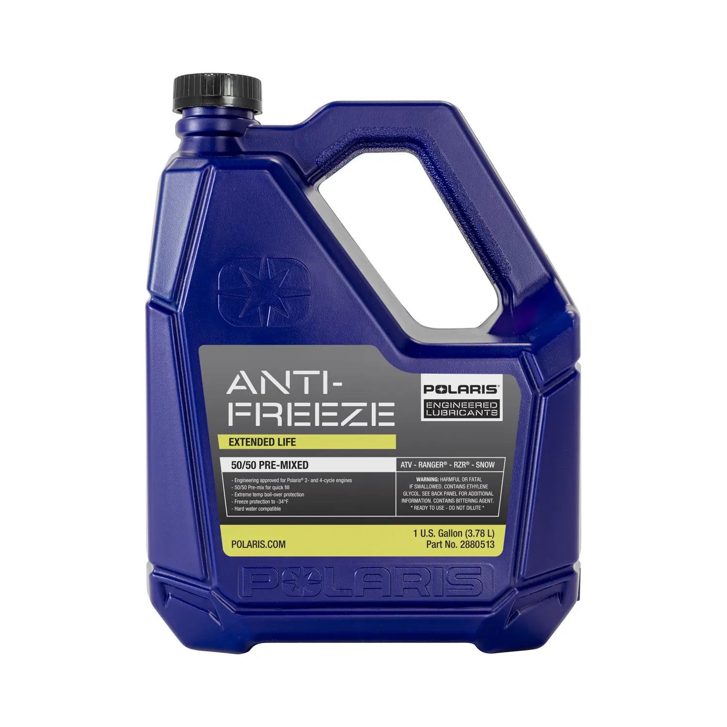 Anticongelante de larga duración premezclado 50/50 para sistemas de refrigeración de aluminio para motos de nieve y vehículos todoterreno