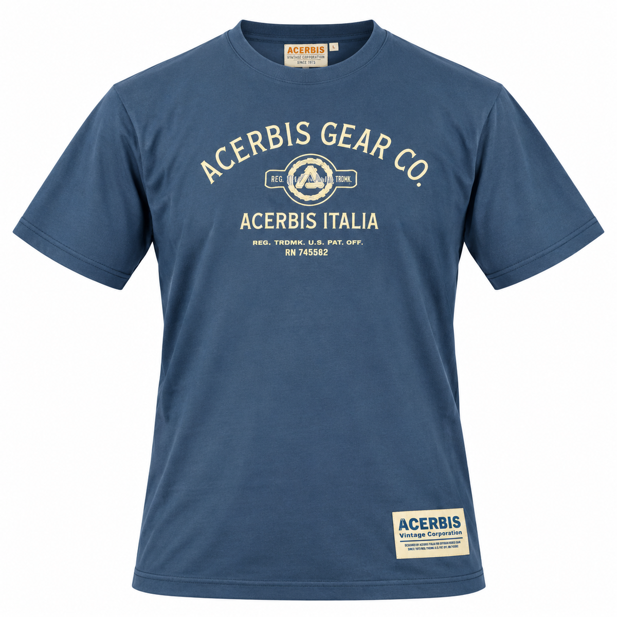 Polera Acerbis Engranaje Azul