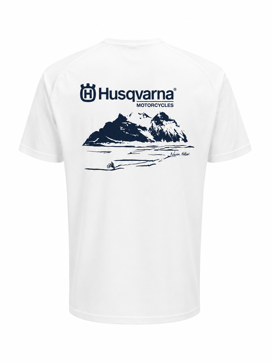 Polera Husqvarna Never follow Hombre