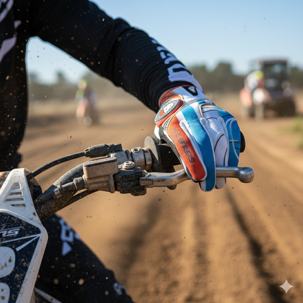 GUANTE ALKATRAZ AZUL/ROJO