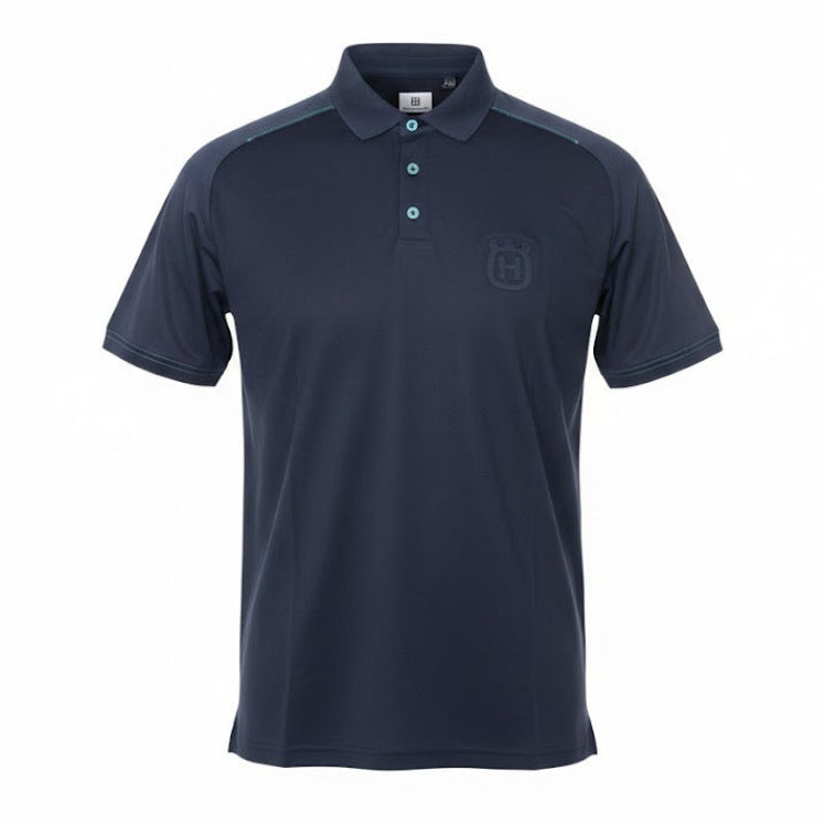 Polera Polo Husqvarna Authentic Azul Marino