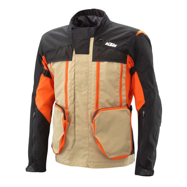 Descubre la chaqueta KTM Adventure R V2: Rendimiento y comodidad en cada aventura. Protección, ventilación y diseño innovador en una prenda excepcional.