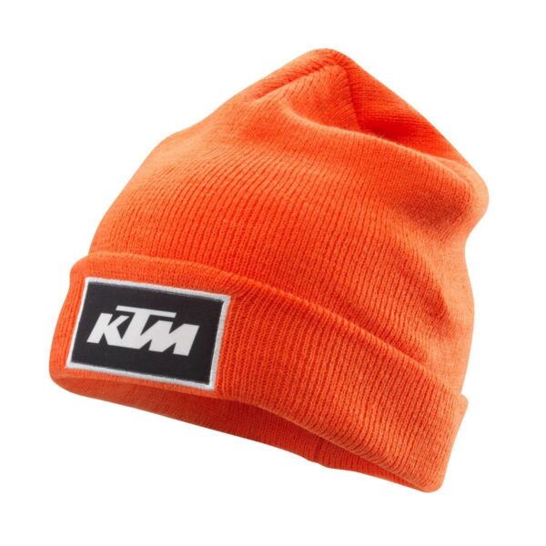 Experimenta el confort y estilo del Gorro pure KTM 100% poliacrílico en llamativo naranja, con emblemático logo. ¡Tu accesorio distintivo!